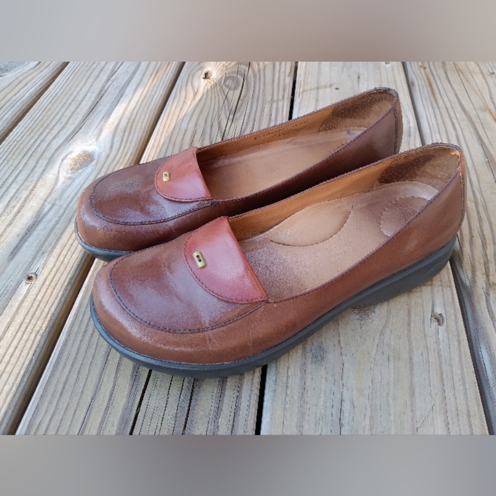 Dansko Brown Leather Shoes Size 39 Women's